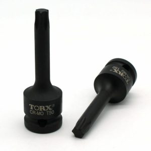 Bit Socket | TEMO T-50 3" Long Black Impact Torx Socket Bit 1/2 inch Square Drive Auto Tool Auto Tools Bit Socket