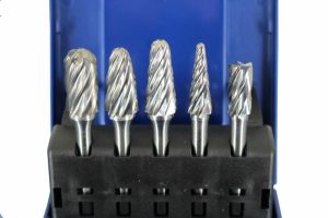 Carbide Burrs | TEMO 5 pc NF Aluminum Cut CARBIDE BURR FILE Set 1/2" 3/8" HEAD 1/4" D 2" L Shank Carbide Burrs Carbide Burrs