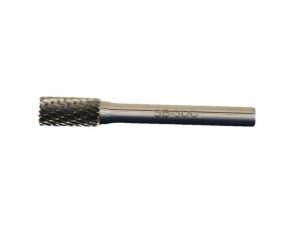 Carbide Burrs | TEMO SB-3 Double Cut CARBIDE ROTARY BURR FILE 3/8" Cylind End, 1/4"D 2"L Shank Carbide Burrs Carbide Burrs