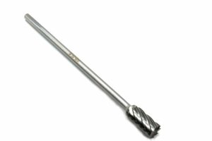 Carbide Burrs | TEMO SB-5L6 NF Aluminum Cut CARBIDE BURR FILE, 1/2" Cylinder End 1/4"Dx6"L Shank Carbide Burrs Carbide Burrs