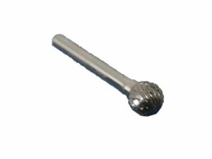 Carbide Burrs | TEMO SD-5 Double Cut CARBIDE ROTARY BURR FILE 1/2" Ball, 1/4" D 2" L Shank Carbide Burrs Carbide Burrs