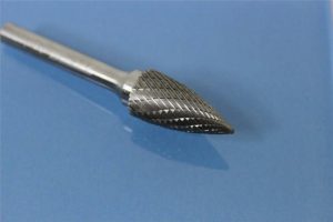 Carbide Burrs | TEMO SG-5 Double Cut CARBIDE ROTARY BURR FILE, 1/2" Pointed Tree Head Carbide Burrs Carbide Burrs