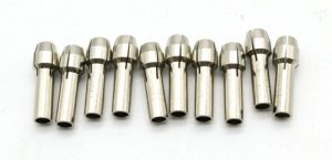 Collet Nut | TEMO 10 piece Durable Shiny 3/32 (2.4mm) inch Rotary Tool Collet Bit #481 Collet Nut Collet Nut