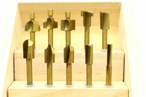 Cutting | TEMO 10 PC High Speed Steel HSS TITANIUM ROUTER BITS Set 1/8" SHANK Rotary Tool Cutting Cutting