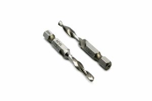 Drill Tap | TEMO 2 pc 10-24 Combination Drill and Tap Multi Use Deburr Countersink Hex Bit Cutting Tools Drill Tap