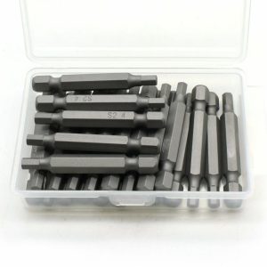 Hex | TMAX 25 pc H-4 Hex 4mm (5/32 Inch) Impact Ready 2 Inch Length Screwdriver Insert Bits Hex Shank with Quick Release Slot Hex Hex