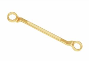 Offset Wrench | TEMO Non-Sparking Beryllium Bronze Offset Box End Wrench Double Head 5.5mm, 7mm Non-Sparking Offset Wrench