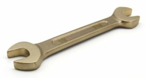 Open Wrench | TMAX Non Sparking 7/16 and 1/2 inch Open-End Wrenches, 4-3/4 inch length, Aluminum-Bronze Non Spark Non-Sparking Open Wrench