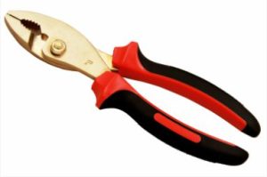 Pliers | TEMO Non-Sparking Beryllium Bronze Slip Joint Pliers Length 200mm Non-Sparking Pliers