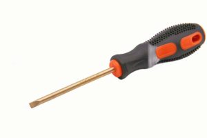 Screwdrivers | TMAX Non Sparking 3/16 Inch Flat Screwdriver, 3-1/8 Inch Working Length, Beryllium Bronze Copper Non Spark Non-Sparking Screwdrivers