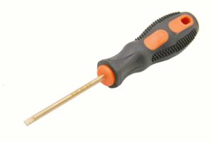 Screwdrivers | TMAX Non Sparking Beryllium Bronze Flat Screwdriver 5/32 Inch flat head, length 2-3/4 Inch Non-Sparking Screwdrivers