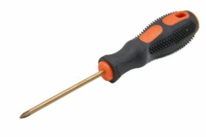 Screwdrivers | TMAX Non Sparking Beryllium Bronze Phillips Head PH1 screwdriver, length 3 Inch Non-Sparking Screwdrivers