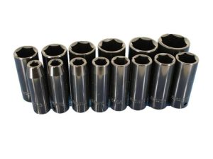 Socket & Wrench | TEMO 14pc 1/2" Drive Deep Impact Socket Set, Inch, Cr-V, 6-Point, 3/8" -1-1/4" Auto Tools Socket & Wrench