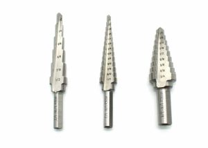 Step Drills | TEMO 3pc M35 Cobalt HSS Step Drill Bit Set Double Flute 28 Hole Sizes 1/8"-3/4" Cutting Tools Step Drills