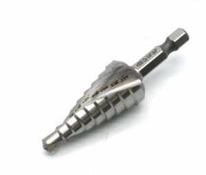 Step Drills | TEMO M35 Cobalt Spiral Flute Step Drill, 9 Size 1/4-3/4 Inch, 1/4 Inch Hex Shank Cutting Tools Step Drills