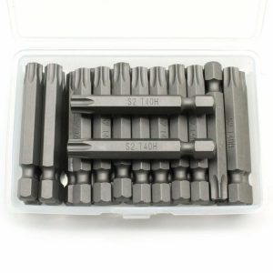 Tamper Torx | TMAX 25 pc T40H Tamper Proof Security Torx 6 point 2 Inch Screwdriver Insert Bits Screwdrivers Tamper Torx