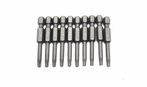 Torx | TEMO 10 Piece T15 Round Shaft 2 inch Length Screwdriver Insert Bits Hex Shank Screwdrivers Torx