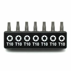 Torx | TMAX 7pc 1" T10 Torx Screwdriver Insert Bit Set – Quick Change Star Driver Bits for T-10 Screws & Heads Screwdrivers Torx