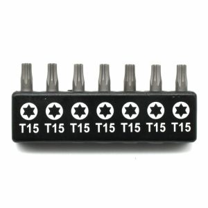 Torx | TMAX 7pc 1" T15 Torx Screwdriver Insert Bit Set – Quick Change Star Driver Bits for T-15 Screws & Heads Screwdrivers Torx