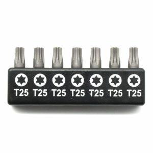 Torx | TMAX 7pc 1" T25 Torx Screwdriver Insert Bit Set – Quick Change Star Driver Bits for T-25 Screws & Heads Screwdrivers Torx