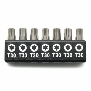 Torx | TMAX 7pc 1" T30 Torx Screwdriver Insert Bit Set – Quick Change Star Driver Bits for T-30 Screws & Heads Screwdrivers Torx