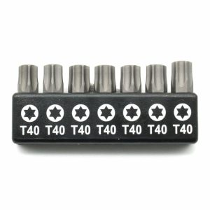 Torx | TMAX 7pc 1" T40 Torx Screwdriver Insert Bit Set – Quick Change Star Driver Bits for T-40 Screws & Heads Screwdrivers Torx