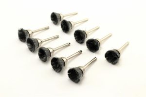 Wire Brush | TEMO 10 pc Carbon Steel 1/2" Cup Wire Brushes #442 with 1/8" Rotary Tool Rotary Tools Wire Brush