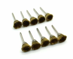 Wire Brush | TEMO 10pc Brass Rotary 1/2" Cup Wire Brush Wheel #536 1/8" shank fit Rotary Tool Rotary Tools Wire Brush